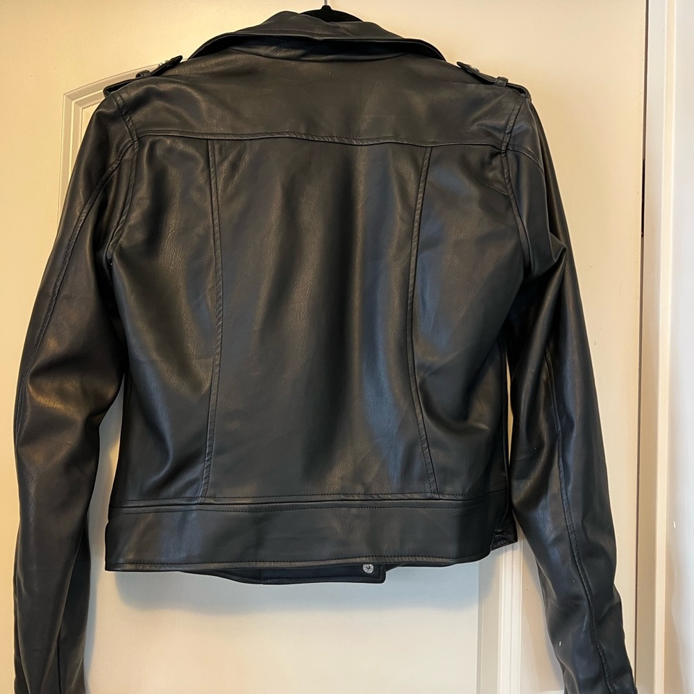 Womens faux leather jacket.